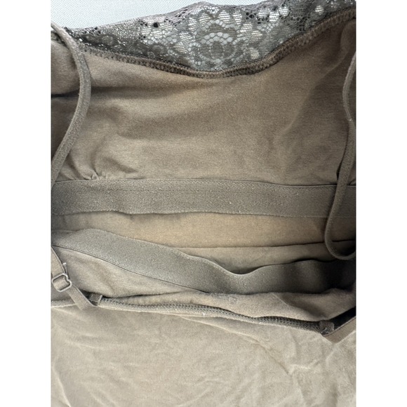 VTG Y2K Cami Top Whimsigoth Express Medium Chocolate Brown Boho Fairy Grunge - Picture 9 of 14